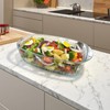 CGNWEEPS 3.2QT Deep Glass Baking Dish,10.5×7×3.35 inches Rectangular Glass Baking