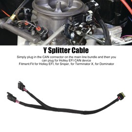 Y Splitter Cable, Can Bus EFI Y Splitter Cable Harness, 558-465 CAN to USB Communication Cable Replacement Accessories, Fit for Holley EFI Sniper Terminator X Dominator System