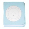 CafePress Musical Amplifier Speaker in Outline Baby Blanket, Super Soft