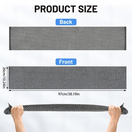 1 Pcs Exfoliating Towel, Exfoliating Shower Towel Long Exfoliating Cloth Antibacterial Exfoliating Shower Scrubber for Women Men Cleaning Lathering Dead Skin Removal Spa (Black)