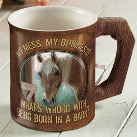 My Mess - Horse Sculpted Mug by Persis Clayton Weirs