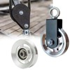 Gueiddi Aluminum GYM Pulley Wheel, Universal Aluminum Alloy Bearing Pulley