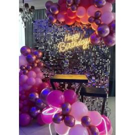 Panel Decorativo Shimmer Wall Plata Efecto Espejo 30pz