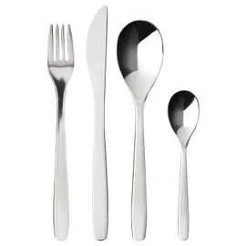16-Piece Cutlery Set,Materials: Fork/Spoon/Tea Spoon:Stainless Steel, Knife:Stainless Steel