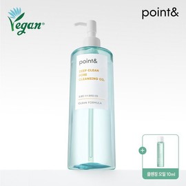 Point & Point Vegan Hypoallergenic Deep Clean Pore Cleansing Oil 490ml / 포인트앤 point 비건 저자극 딥클린 포어 클렌징 오일490ml