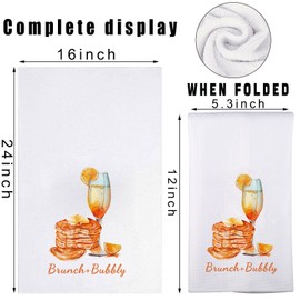 MYSOMY Champagne Kitchen Towels Champagne Bridal Shower Towel Champagne Lover Gifts Brunch Bubbly Bachelorette Party Towel (Bubbly UK)