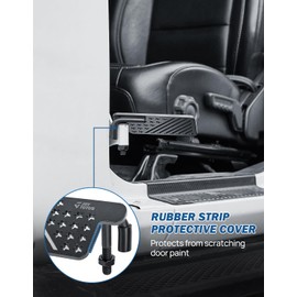 JOYTUTUS Wrangler Foot Pegs Doors Off Compatible with 2007-2025 Wrangler JK JL & Gladiator JT, Door Hinge Foot Pegs Foot Rest Pedals, US Flag Pattern