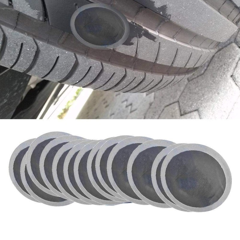 200 Pieces 32 mm Tyre Repair Patch, Car Round Natural