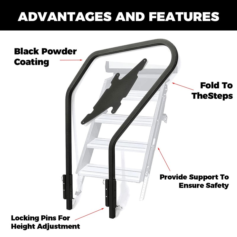 KUAFU RV Handrail Compatible with Any Generation 3 Triple Or