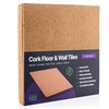 Treefloor Natural Plain Cork Tiles - 300mm x 300mm x