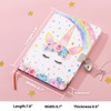 WERNNSAI Unicorn Journal for Girls - Glitter Notebook Gift for