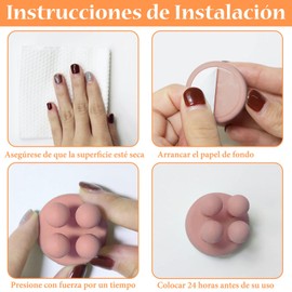 SAYLORDDB 6 Soportes de Silicona para Cepillos de Dientes, Gancho de Pared Sin Perforaciones, Gancho Pegajoso Impermeable y Reutilizable, para Cocina, Baño, Oficina, Armario (Multicolor)