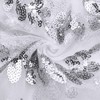 MengH-SHOP Table Runner Glitter Round Sequins Fabric for Wedding Birthday