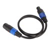 Professional Speaker Cable 3.3ft Long PVC Male Female Quick Twist