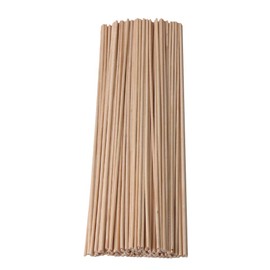 BQLZR 30cm Length 3mm Dia Round Birch Wood Sticks Wooden Dowel Rods for Lollies Craft Building Architectural Model Pack of 100