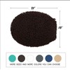 MAYSHINE Plush Shaggy Standard Toilet Seat Lid Cover (Brown) |