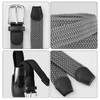 DKDDSSS Men's Elastic Belt, Unisex Elastic Fabric Belt, Braided Stretch