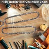 5Pcs Mini Chainsaw Chain 6 Inch Replacement Chains for Portable