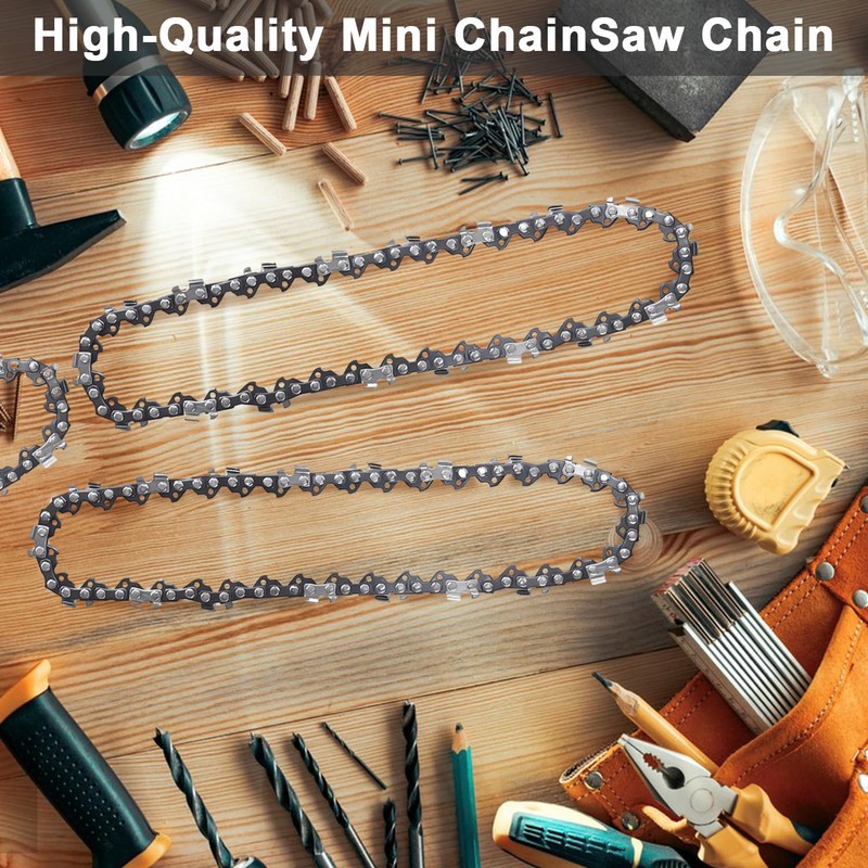 5Pcs Mini Chainsaw Chain 6 Inch Replacement Chains for Portable