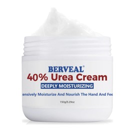 BERVEAL Urea Cream foot cream, 40 percent Foot Care Lotion for Cracked Heels,Moisturizing，Cracked Heels, Ultra,Rough, Dry, Calloused Feet,Softening Rough skin on feet for All Skin 5.29 fl.oz