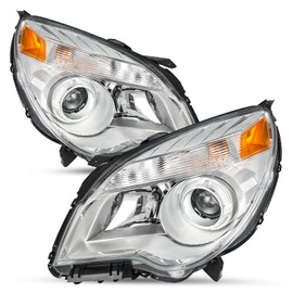 SOCKIR Projector Halogen Headlight Assembly Replacement for 2010 to 2015 Chevy Equinox LS/LT/LTZ OE Style Headlamp Passenger and Driver Side