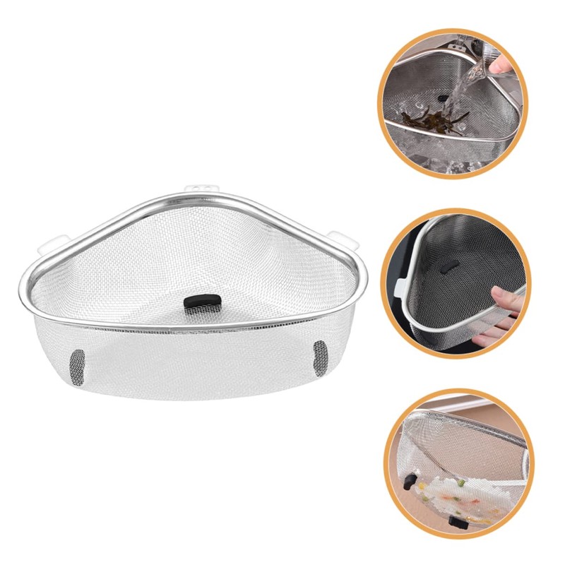 Outanaya Stainless Steel Sink Drainer Basket Kitchen Sink Drain Strainer