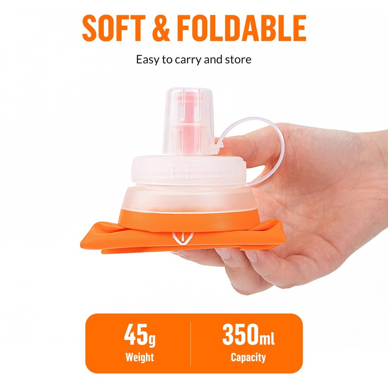 UTOBEST Soft Flask Running Water Bottle Collapsible Water Bottle for