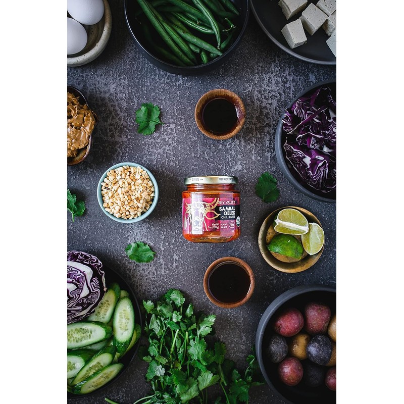 Sky Valley Sambal Oelek Chili Paste - Red Chili Paste,