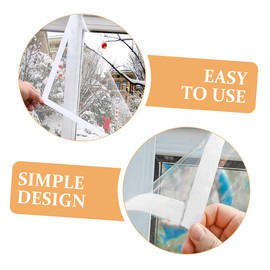 WOONEKY Insulated Window Coverings for Winter Thermal Window Film Non-Deformation Tear-Resistant PVC Film