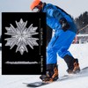 BOXOB Stomp Pad, 3D Clear Snowflake Stomp Pad Snowboard Grip