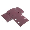 ExcInter 10PCS 93x185mm Sandpaper Sanding Paper 8 Holes Loop Sand