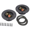 Mipcase 2pcs Speaker Box Terminal Connector Gold Plated Way Speaker