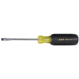 JET 720622-1/4" X 4" Slot Round Shank Cushion Grip Screwdriver