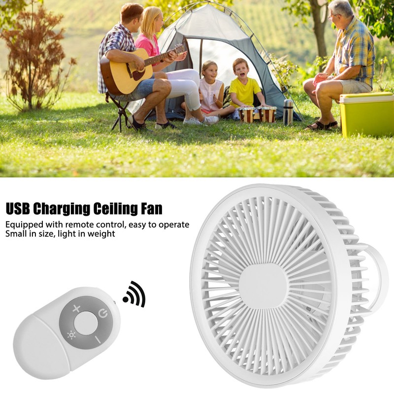 2 in 1 Desktop Fan ABS PP 4000mah 3 Gears
