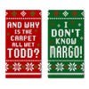 Croar Christmas Vacation Red Green Kitchen Dish Towels Set of
