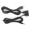 3.5mm AUX Extension Cable Adapter Flush Mount USB Port Headphone