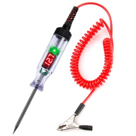 Car Circuit Tester 3-120 V with Digital LCD Display, Automatic Voltage Tester with Polarity Indicator and Light, Suitable for Car SUV RV Truck Lawn Mower Fuse Wiring Circuit Check