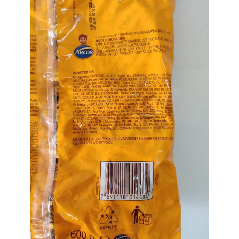 ARCOR Bala Butter Toffees Mousse de Maracuja/Passion Fruit Mousse 600