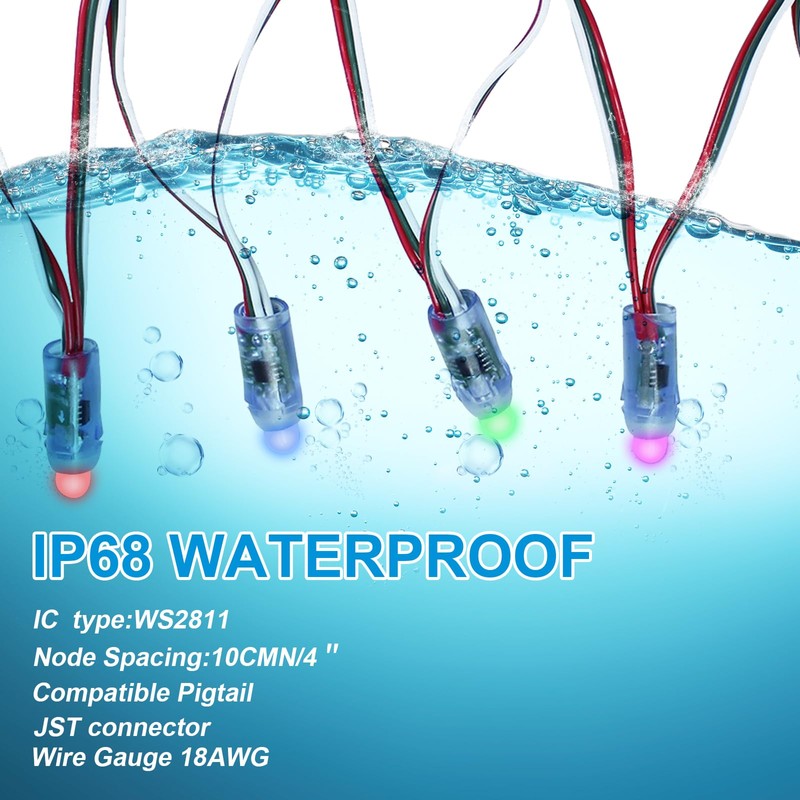 ruimeimei 50PCS DC12V 12MM WS2811 RGB Full Color Pixels Digital