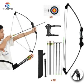 Piaoyu Recurve Bow Designed for Children's Archery Safe and Hazard-free for Young Shooters Outdoor Affordable Luxury SportsColor: Blue