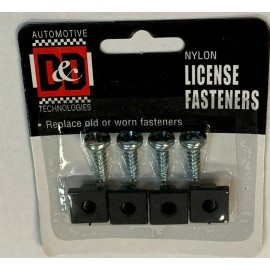 D&D 4 Pieces set NYLON & METAL LICENSE PLATE FASTENERS 93323