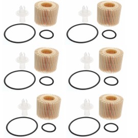 Auto-Parts 6Pcs OIL FILTER 04152-YZZA6 For Toyota Corolla Prius Prius V C-HR Scion xD 1.8L