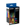 EPSON 802 DURABrite Ultra Ink Standard Capacity Color Combo Pack