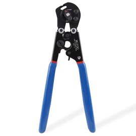MGYOO Pex Crimping Tool Cinch and Remove Dual-Function Pex Crimp Tool Ratchet Pex Pipe Crimper for Crimping and Clamping PEX Tubing Stainless Steel Clamps from 3/8" to 1"