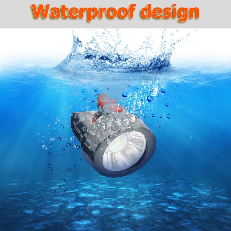 ROOBUCK Waterproof LED Mining Cap Lamp Superbright Headlight,Mining Headlamp Explosion