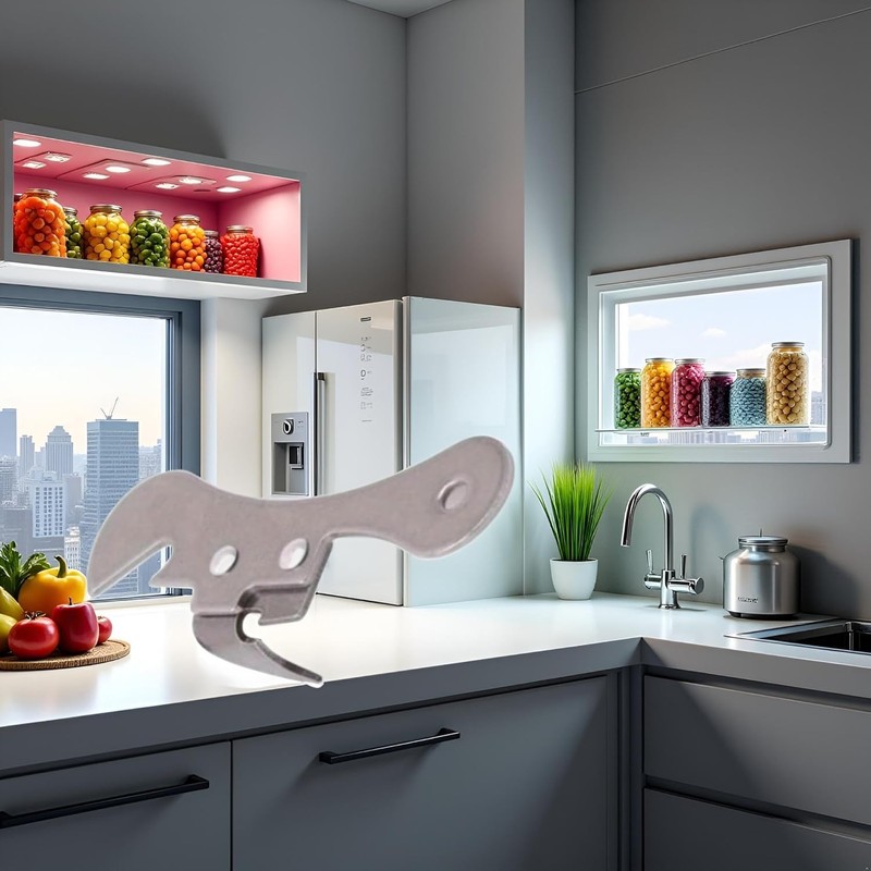 Silver One Size Stainless Steel Can Opener Manual Can Opener