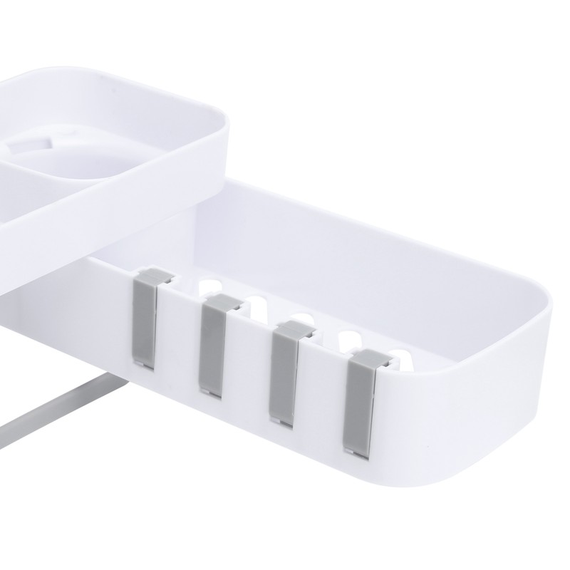 No Drilling Corner Shower Shelf Wall Mounted Bathroom Storage Rack