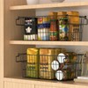 SANNO Freezer Basket Stackable Wire Baskets For Pantry Storage and