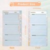 Toplive A6 Budget Planner Refill 82 Sheet Multi-Colour Monthly Weekly