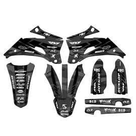Senge Graphics Inc 2008-2009 YZ 250 F 4-STROKE APACHE Grey Senge Graphics Kit Compatible with - Base Kit, 19/21